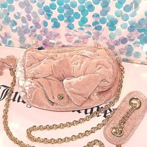 NWOT Juicy Couture Velour Y2K crossbody with chain strap